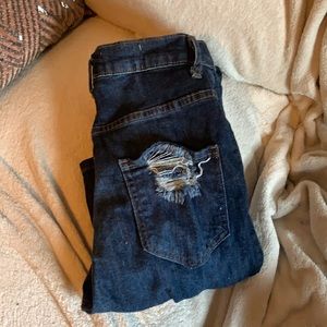 Aphrodite denim ripped high waisted skinny jeans